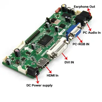 M. NT68676 LCD/LED Controller Vodič Doska Pre LTN156AT01 1366*768 LVDS Monitor opätovné použitie Prenosného počítača (HDMI+VGA+DVI+Audio)
