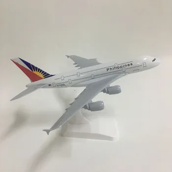 JASON TUTU 20 cm Filipíny Airbus A380 Rovine Modelu Lietadla modely Lietadiel Model 1:300 Diecast Kovu, lietadlá, hračky, Darčekové Zbierať