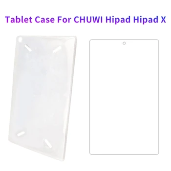 Prípad tabletu+Screen Protector pre CHUWI Hipad Hipad X 10.1 Palcový Tablet Ochranné puzdro TPU Prípade Screen Protector