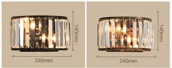 IWHD Moderné Crystal LED Nástenné Svietidlá Spálne Vedľa Lampy Cristal LED Nástenné Svietidlá Pre Domáce Sconce Arandela Svietidlo