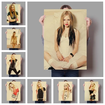 Kanadská žena spevák, skladateľ, herec Avril Lavigne HD vysoká kvalita plátno, maľovanie na vysokú kvalitu domova Č Rám o400