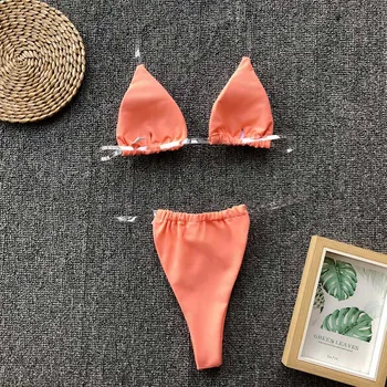 Sexy Plavky Ženy Micro Bikini Remeň Brazílske Bikiny Nastaviť G-string Plavky Plávať Oblek Pláž Nosiť 2 Kus plavky s uväzovaním za