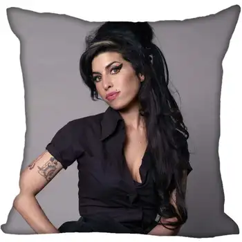 Vlastné Amy Winehouse Námestie obliečka na Vankúš Vlastné vrecko na Zips Vankúš Prípade 40x40,45x45cm(na Jednej Strane)