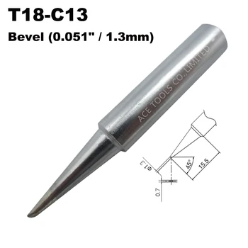 T18-C13 Spájkovanie Tip Skosenie 1.3 mm 0.051