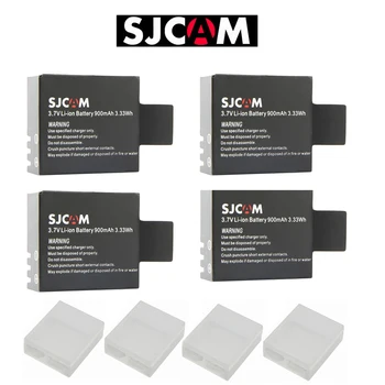 Časovo obmedzená Predaj Originálnych 4 X Sjcam Sj4000 Batérie + Prípade Sj5000 Sj6000 Sj7000 Sj8000 Wifi Kamera M10