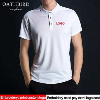 Vysoká kvalita customerize tlač loga Polo Tričko Pre Mužov dry fit jednotné Rukáv polo shirts výšivky