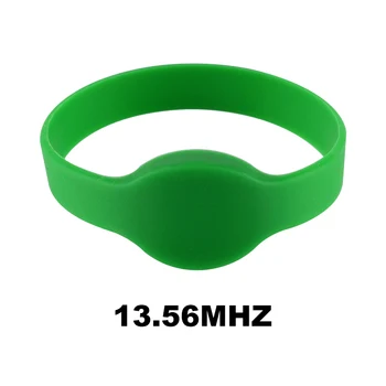 5 KS 13.56 Mhz NFC RFID IC Kontrola Prístupu na Kartu, Vodotesná Smart Silikónové M1 S50 ISO14443A Zápästie Náramok Rôzne Farby