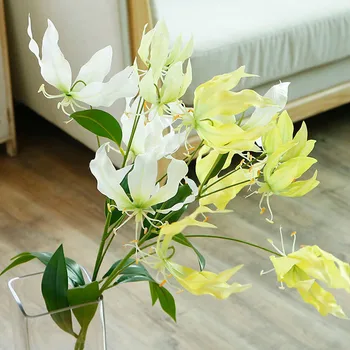 Nové svadobné usporiadanie 94 cm 3D tlač simulácia podivné lily falošné kvet hodvábnej kvet simulácia rastliny, dekorácie, lily