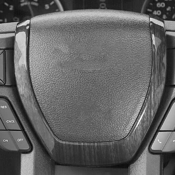 Čierne póry Dreva Volantu, Dekorácie Kryt Výbava Rám Nálepka pre Ford F-150 F150-2019 Auto Vnútorné Príslušenstvo