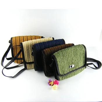 Nové záhrady papier tkané slamy taška ručne tkané žena taška Japonských a kórejských Messenger taška na cestovanie plážová taška