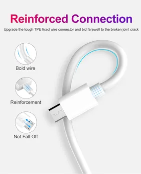Micro USB Nabíjací Kábel Dátový nabíjací Kábel Drôt Android Nabíjací Kábel 2/3 Meter Usb Cabel Kabel Pre Xiao Redmi 4 Poznámka 6 5 Pro