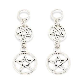 Gotický Pentagram Náušnice Wiccan Šperky Pentacle Náušnice Pohanské Čarodejnice Pre Ženy Darček Šperky