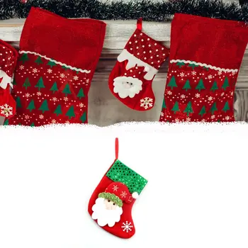 Vianočný Darček, Vianočné Pančuchy Ponožky Stromu Visí Candy Darčeková Taška Dekorácie Nový Rok Ozdoby Santa