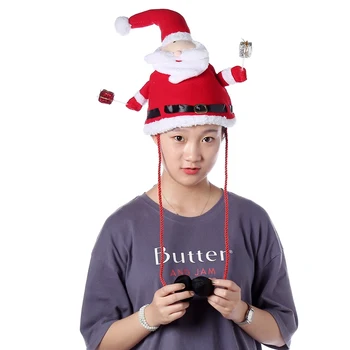 1pcs Hot Santa LED sa rozsvieti Bliká Red Hat, Cap Deti Dieťaťa Vianočné Xmas Party Roztomilý Spp Nový Rok Darčeky Dekor