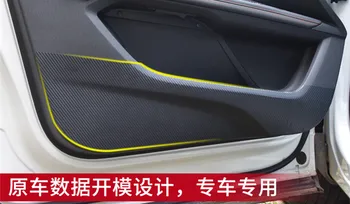 Uhlíkové vlákna 4pcs/veľa Dvere doska anti kope membrány Proti špinavý film Auto Styling Príslušenstvo Pre Peugeot 3008 GT 2017 2018