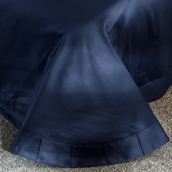 2018 bavlna klasický európsky štýl luxusná posteľná bielizeň Nastaviť .Obliečky Kryt Posteľ list Posteľná Bielizeň obliečky na Vankúše. Peacock Modrá