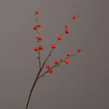Umelé Rose Hip Umelé Rastliny, Ovocie, Bobule Amerického Štýlu Kvetinové Dekorácie Kvet s Drevom Fotografie Rekvizity