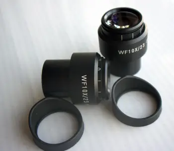 WF10X/23 mm Zväčšenie Nastaviteľné High Eyepoint širokouhlý Okulár, Objektív Stereo Mikroskopom 30 mm s Gumovou Oko Stráže Štít Poháre