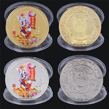 Zlato/Striebro Čínskeho Zverokruhu Potkan Pamätné Mince 2020 Umenie Suvenír Mince