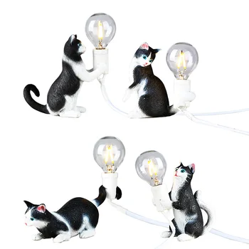 Led Svetlo Živice Mačka Lampy, Nočné Svetlo Stolík, Nočné Lampy na Čítanie Kreatívne pre spálne, nočné, obývacia izba TB Predaj