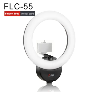 Falconeyes LED make-up Vyplniť Lampa Mäkké Selfie Krúžok Svetlo 55W Prenosné Na Youtube/Video/Live Fotografia S Telefónom, Držiak FLC-55