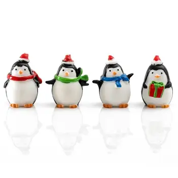 Mini Tučniaky Vianočný Dekor DIY Tabuľka Ozdoby Krásne Doplnky, Živých Zvierat, Nový Rok Doma Dieťa Vianoce Miestnosti Dekorácie U5E5