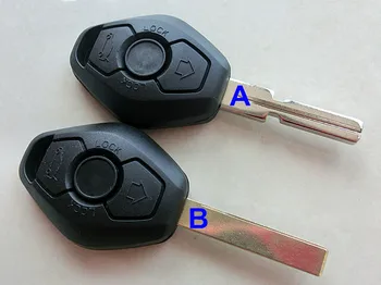 RMLKS 3 Tlačidlá Diaľkového Prázdne HU92 HU58 Čepeľ Key Uncut púzdro Fob vhodné Na BMW 1 3 5 6 7 X3, X5 E53 E46 E39 E60 Z4