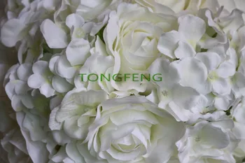 2018 NOVÉ Slonoviny 30 cm 10pcs/veľa Umelého hodvábu Rose Skúmie kvetinové svadobné dekorácie bozkávanie loptu Cesty vedú kvet TONGFENG
