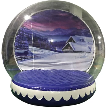 Vianočné snow ball stan,udalosť zobraziť 3m snehu svete,silvester party dodávky nafukovacie obrie snehová vločka ľudských snehu svete