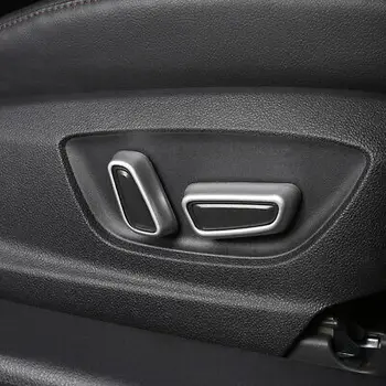 ABS Matný Vnútorné Auto Sedadla Tlačidlo Krytu Výbava 6pcs Pre Toyota RAV4 19-20
