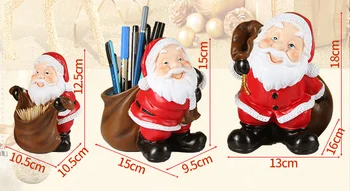 Vianočné ozdoby cute Santa držiak na pero stolové dekorácie, detské Vianočné darčeky štedrý deň dary
