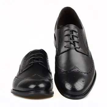 FootCourt - Luxusné Čierne Oxford Koža Mužov Topánky Najlepšie Bežné Mužov Office Business Svadobné Topánky šnurovacie Topánky Smart nové Ručné