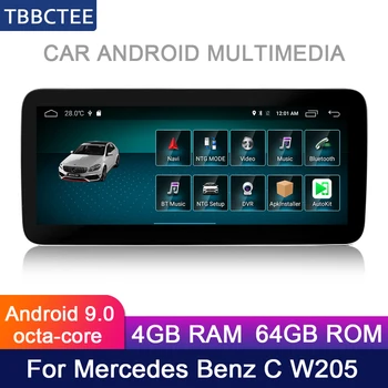 Pre Mercedes Benz MB C W205 2016~2018 NTG Auto Android Rádio Mapy GPS Multimediálne stereo prehrávač HD Obrazovky Navigačné koliesko Navi Médií