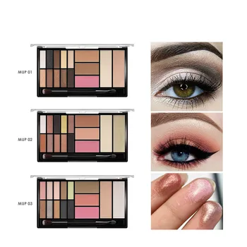 15 Farieb Eyeshadow Paleta Lesk make-up Matné Očné tiene tvoria Paleta paleta de Maquillage sombra So Štetcom
