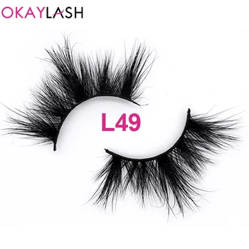 OKAYLASH 2020 Nový Štýl 25mm Super Dlhé Wispie Reálne Noriek Husté Veľkého Dramatického False Očné riasy Väčšinu Predaj make-up Mäkké Rias