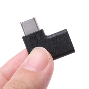 90 Stupňov Pravý Uhol USB 3.1 Typ C Samec Samica USB-C Converter Adaptér
