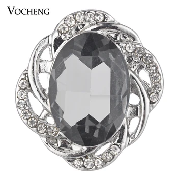 Vocheng Snap Charms Zameniteľné Šperky Drop Crystal Tlačidlo 3 Farby 18 mm Vn-1771