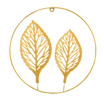Nordic Štýl, Spálne, Kancelárie Obývacia Izba Darček Hotel Ornament Zlaté Remeslá Umenie Ginkgo Leaf Múr, Socha Železa Kolo Domova