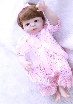 NPK bebe dievča znovuzrodené deti 55 cm Realistické Reborn bábiky de silikónové Realisticky dieťa reborn silikónové inteiro menina Baby Doll darček