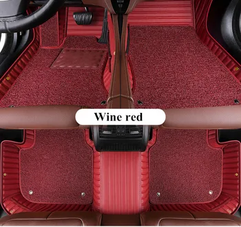 Dobrá kvalita! Vlastné špeciálne auto podlahové rohože pre Mercedes Benz GLC 300e 2020 odolné dvojité vrstvy koberce, koberce pre GLC300e 2021