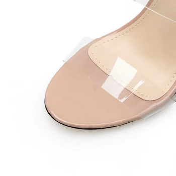 Nový Ženy Jelly Sandále 2019 Ženy PVC Sklzu na Vysokých Podpätkoch Papuče, Sandále Sexy Jasné Transparents Podpätky Čerpadlá Strana Sandále