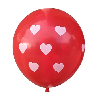 Biele a Červené Srdce Latexové balóny Milujem ťa globos Bannery Valentína Dekorácie Narodeninovej oslavy Svadby dekor 46pcs/veľa