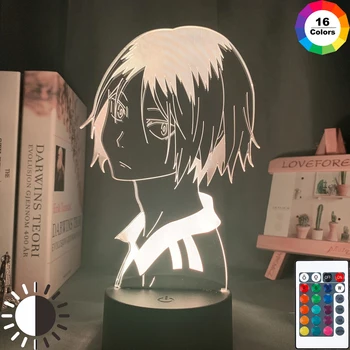 LED Ilúzie Svetlo 3D Akrylové Led Nočné Svetlo Anime Charakter Tvar Lampy s Diaľkovým ovládaním Domov Dodávky QP2