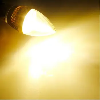 Vysoký jas Stmievateľné E14 LED sviečka svetla, žiarovky lampy 3W 4W 5W AC220V 230V 240V Studená biela Biela teplá biela