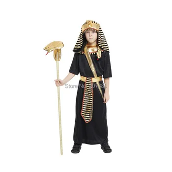 Chlapci Egyptský Faraón Kráľ Maškarný Týždeň Knihy Kostým Detský Strany Dieťa Výstroj