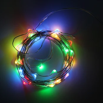 3M 30LED Medený Drôt, Hviezdna String Svetlá Batérie Powered Lano Svetlá pre Vonkajšie,Vnútorné,Záhrada,Svadobné,Vianočné Dovolenku Strany