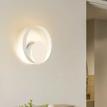 Nové Led Nástenné Svietidlo Jednoduché, Moderné, Kreatívne Dekoratívne Vnútorné Osvetlenie Lampa Hotel Projektu Izba Spálňa Posteli Nástenné Svietidlá Pre Domácnosti