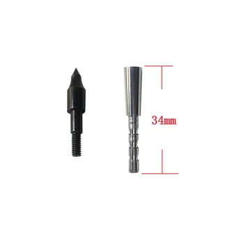 ID4.2 mm OD 6.1 mm Zápas šípky, Lukostreľba Vložiť pripojiť hrot šípu Fit Praxe prípravy uhlíka šípky spojovacia skrutka
