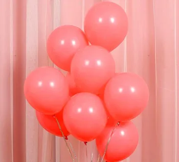 10 pcs 10 inch Coral Color Latex balloon Peach balloon Wedding Party Decoration Balloons Birthday party Decoration