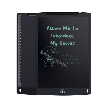LCD Písanie Tablet Grafické Tablety XIM 12 palcový Plán Pad E-Spisovateľ Rukopisu Podložky Prenosný Tablet Rady (12inch,BLACK)